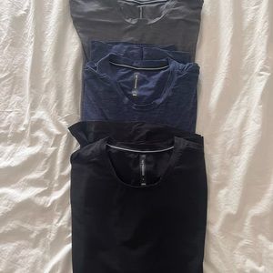 Ten Thousand Versatile 3-Shirt bundle men's large black gray blue